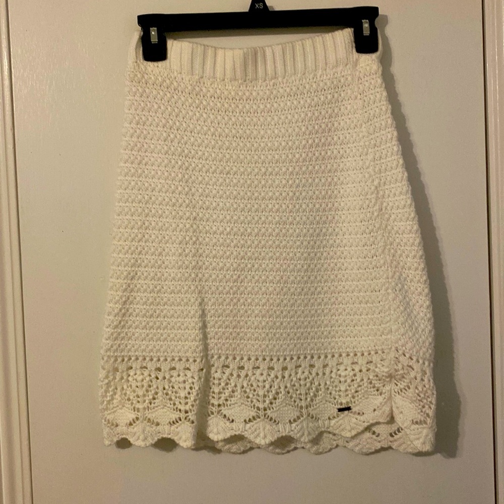White knit skirt from hollister